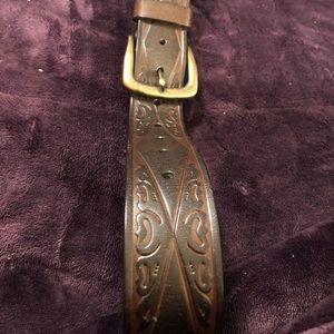 Leather belt